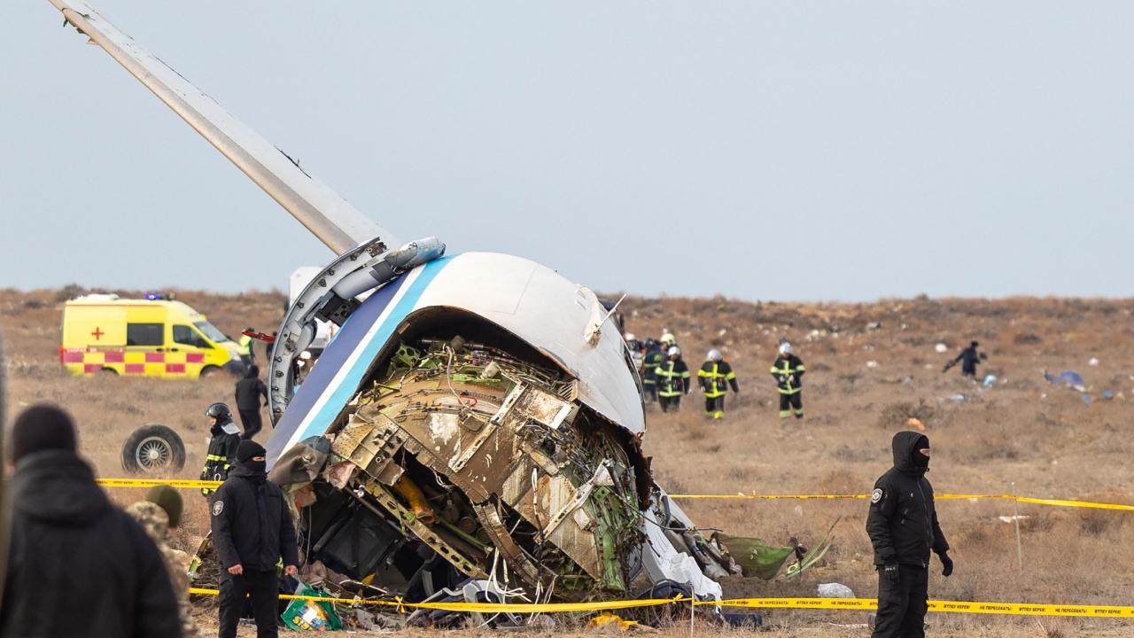 IN PHOTOS: Passenger plane crashes in Kazakhstan