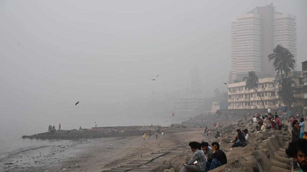 IN PHOTOS: Heavy smog blankets Mumbai skyline amid deteriorating air quality