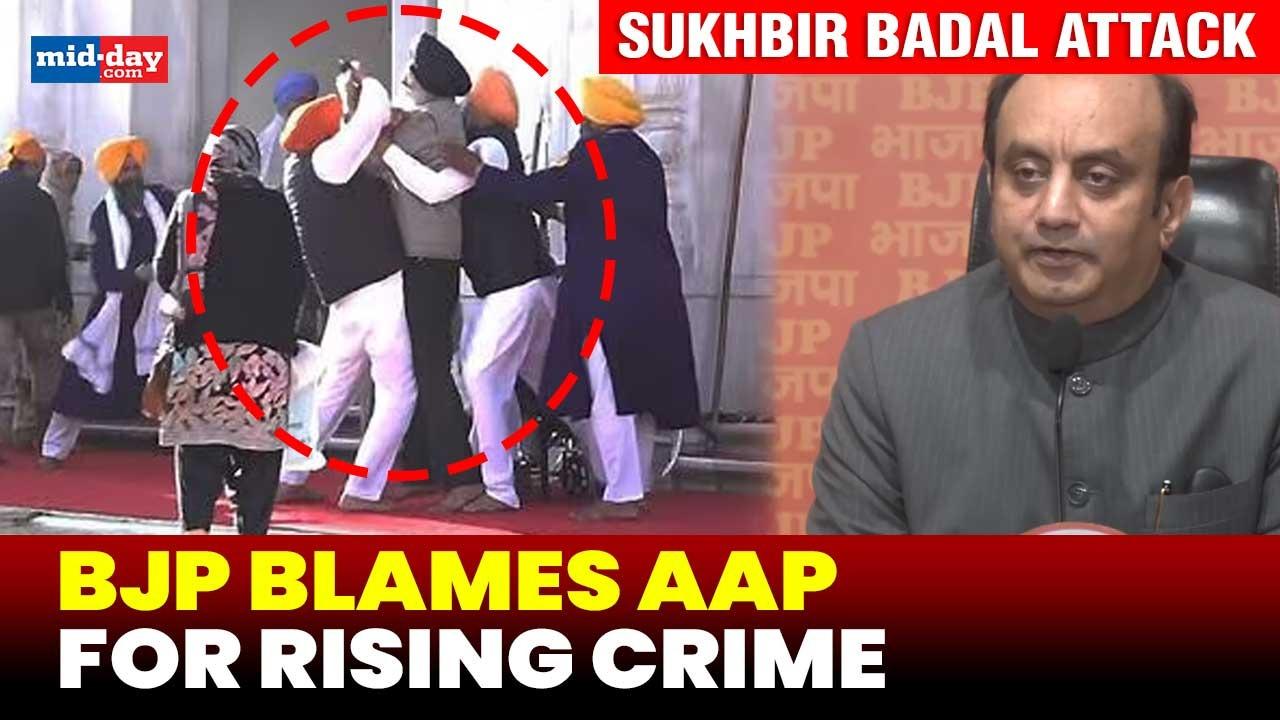 Sukhbir Badal attack: BJP slams AAP over crime surge in Punjab - Watch video