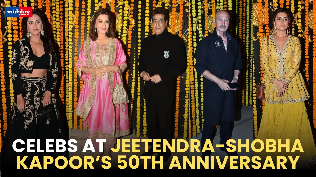 Rakesh Roshan & Anil Kapoor at Jeetendra-Shobha Kapoor’s 50th Anniversary