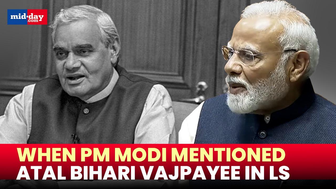 PM Modi recalls former PM Atal Bihari Vajpayee in Lok Sabha - Watch video