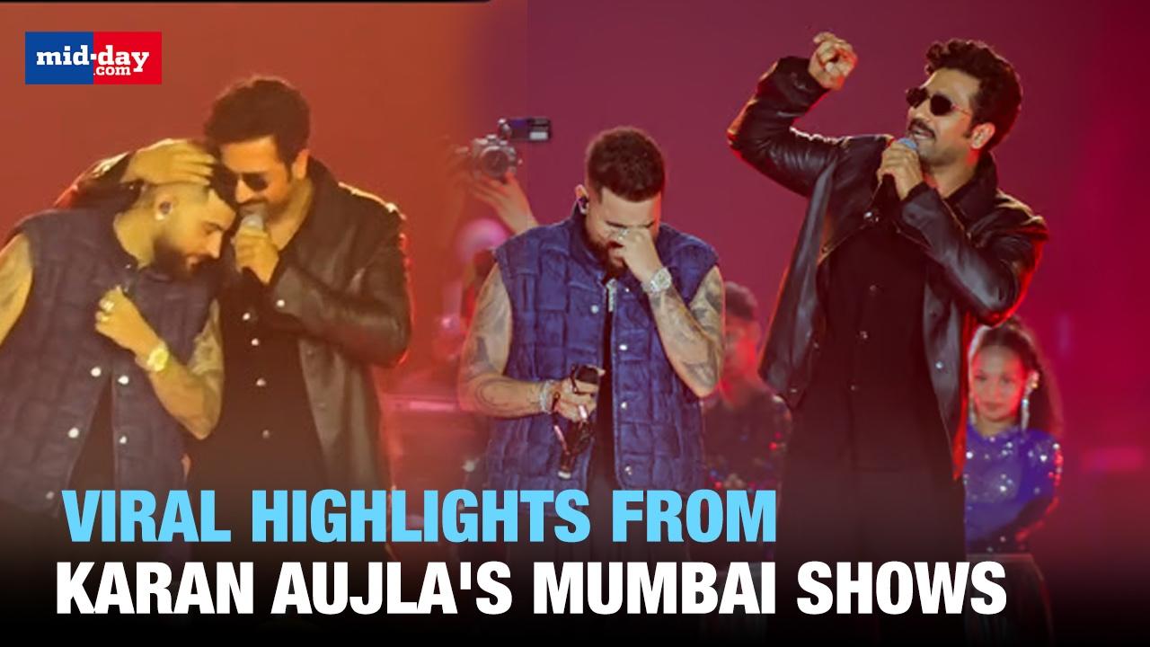 AP Dhillon, Parineeti Chopra & Vicky Kaushal groove at Karan Aujla's Mumbai Gig