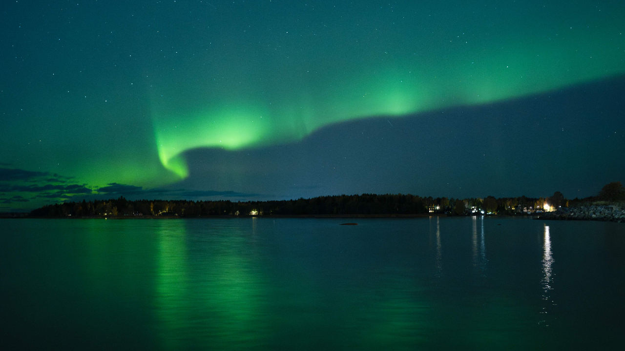 Aurora Borealis, more popularly known as the Northern lights illuminates the sky above North of Vaasa, western Finland, on October 11.