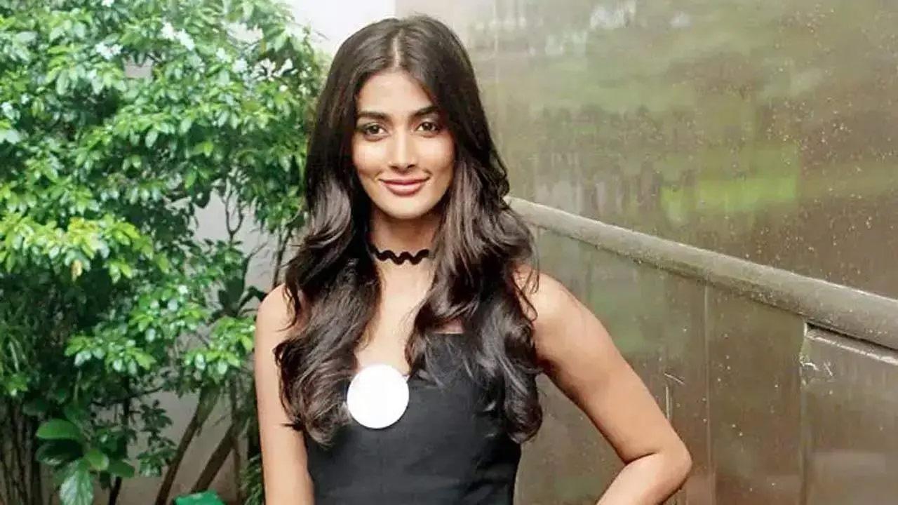 Pooja Hegde's golden saree is perfect for the festive season