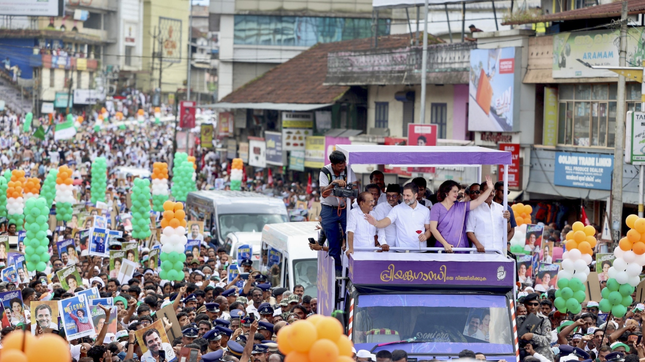 Rahul Gandhi also spoke at the event where he said that once his sister wins, the people of Wayanad will have two MPs, including himself, to represent them in Parliament