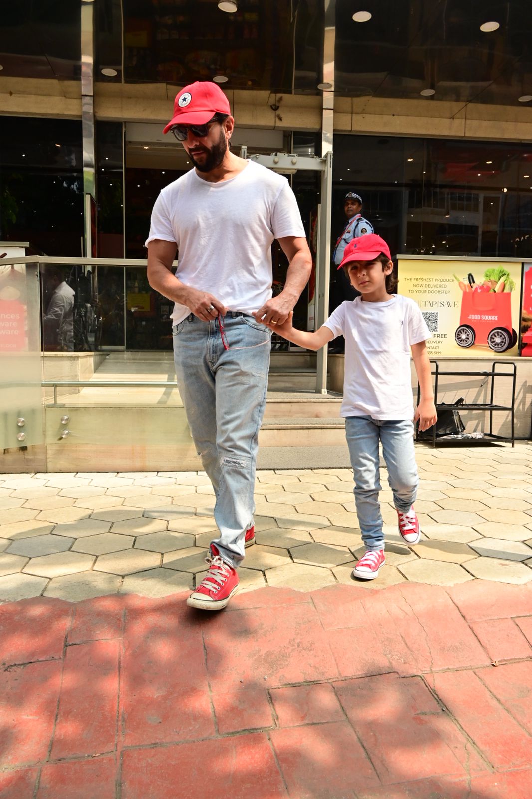 Saif Ali Khan and Taimur Ali Khan were also snapped as they went out and about in the city