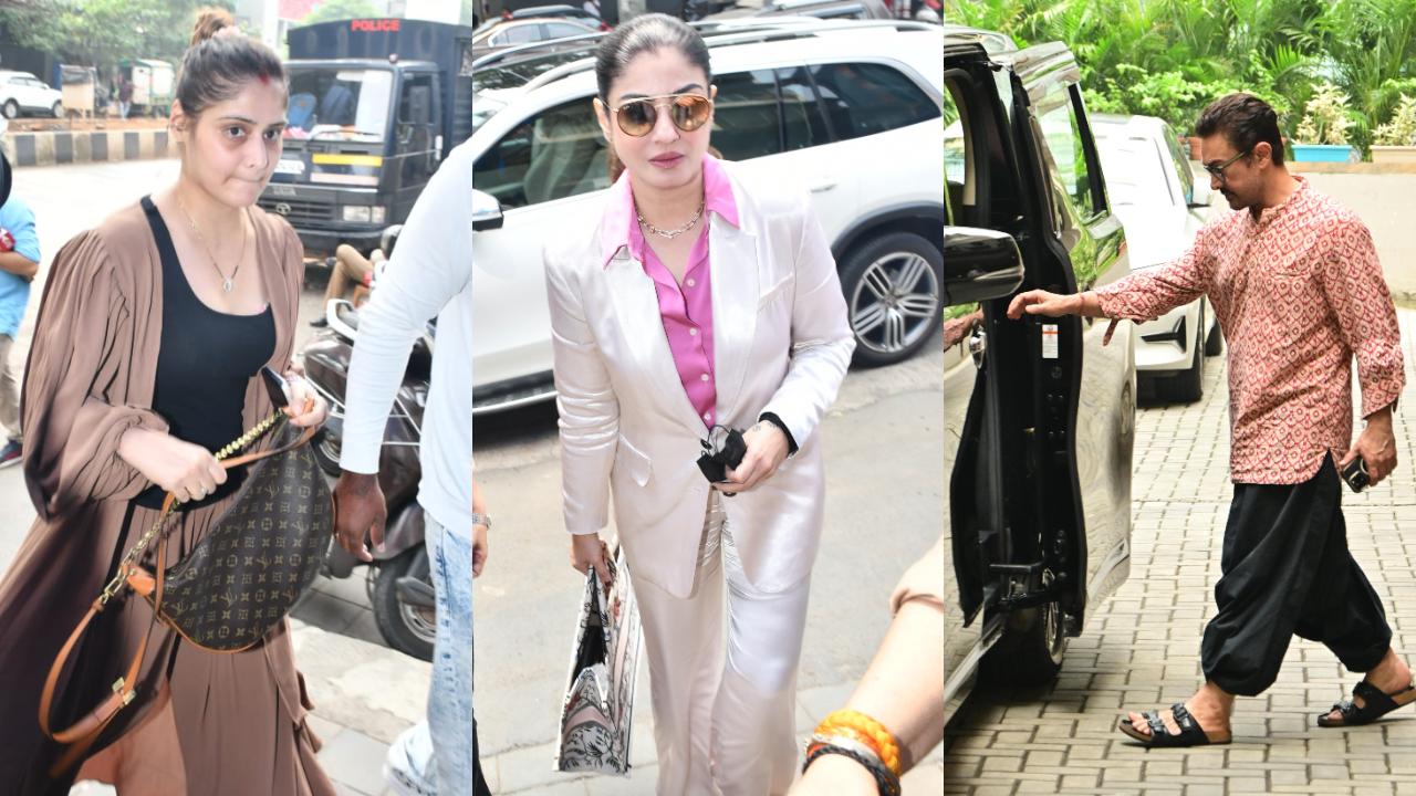 Spotted in the city: Raveena Tandon, Aamir Khan, Arti Singh & others