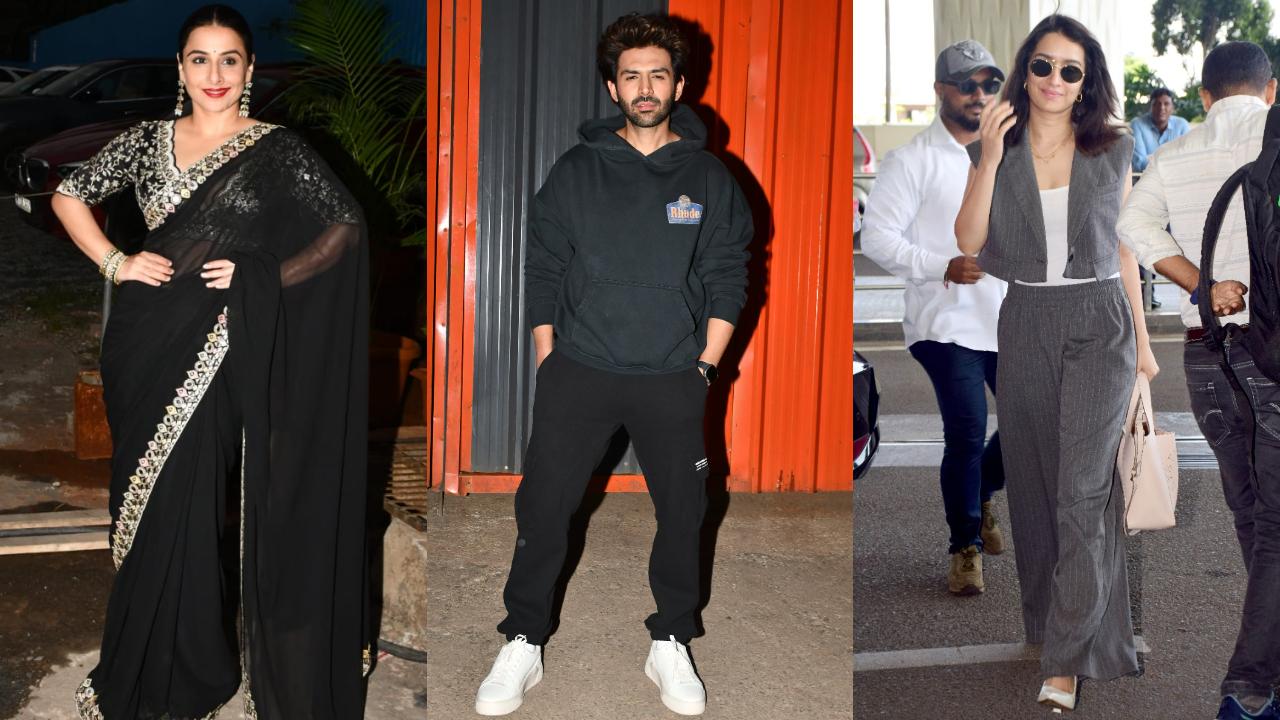 Spotted in the city: Vidya Balan, Kartik Aaryan, Shraddha Kapoor and others