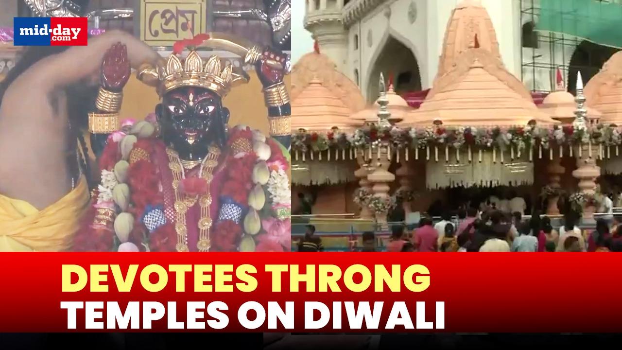 Diwali 2024: Devotees throng Dakshineshwar Kali Temple, Meenakshi Temple