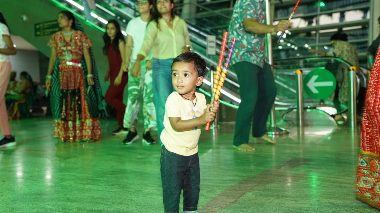 The energetic performances brightened the airport's ambiance, with the beats of the dhol and colorful attire turning the busy terminal into a celebration of cultural pride, an official statement said on Tuesday