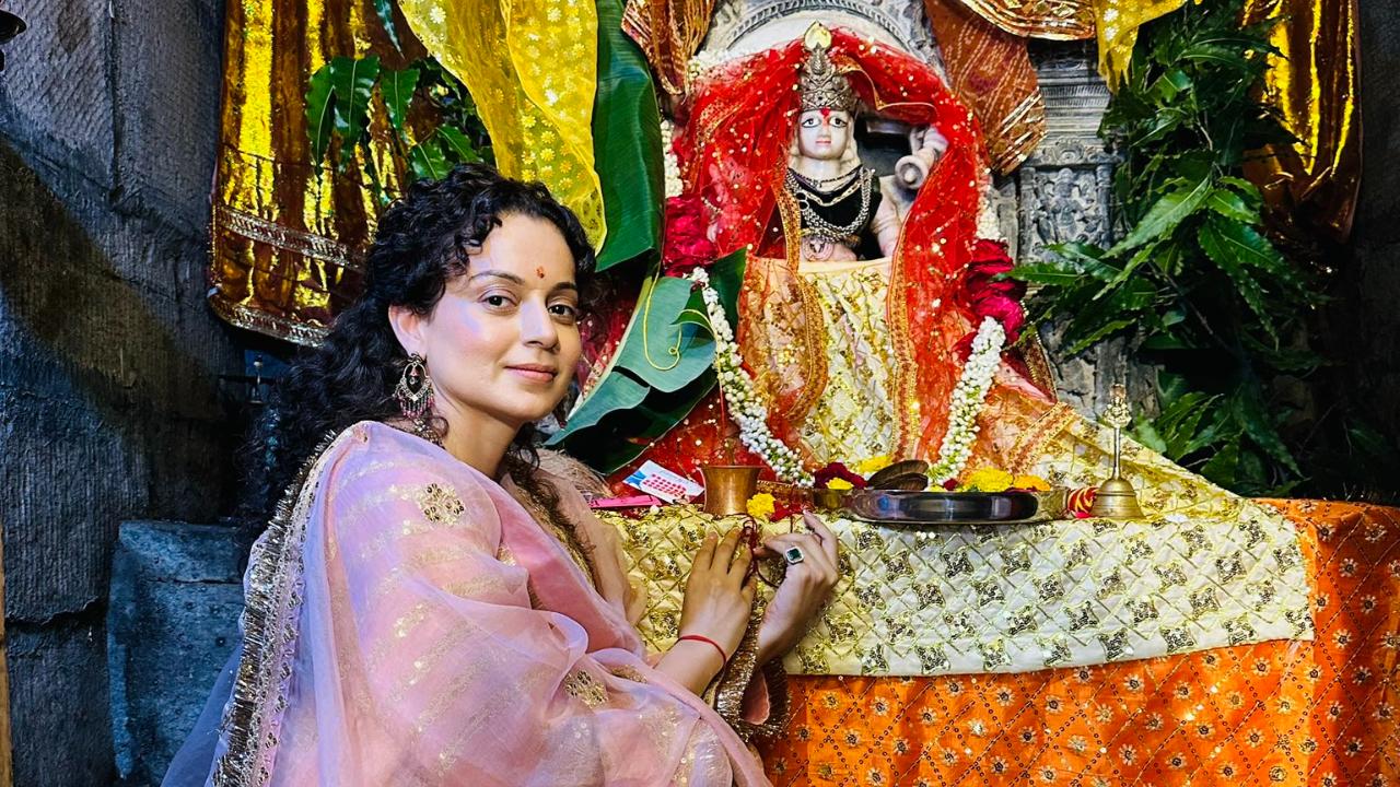 Kangana Ranaut finds solace meditating at Mira Bai’s Palace in Chittorgarh Fort