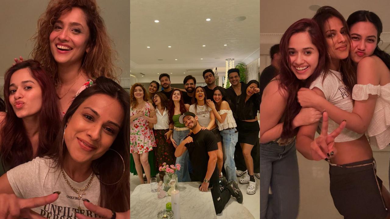 Nia Sharma, Arjun Bijlani, & others party at Ankita Lokhande's house, see pics