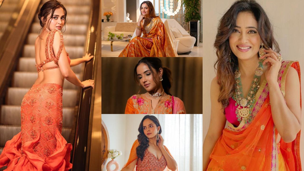 Navratri 2024 Day 4: Orange outfit inspos courtesy of television divas