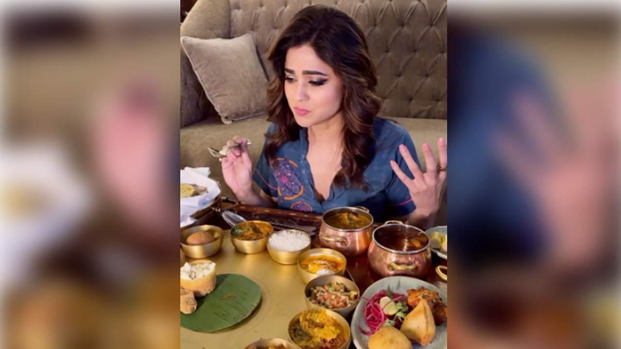 Shamita Shetty indulges in a delicious Rajasthani thali