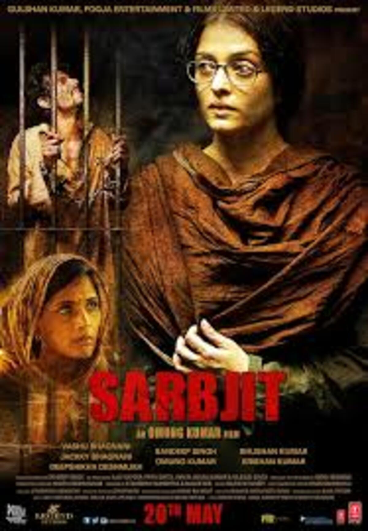 'Sarbjit' is a heartwarming and emotional story of a sister trying to prove her brother innocent who accidentally crossed the border and reached Pakistan. Sarbjit is portrayed by Randeep Hooda and his siter Dalbir is portrayed by Aishwarya Rai Bachchan. 