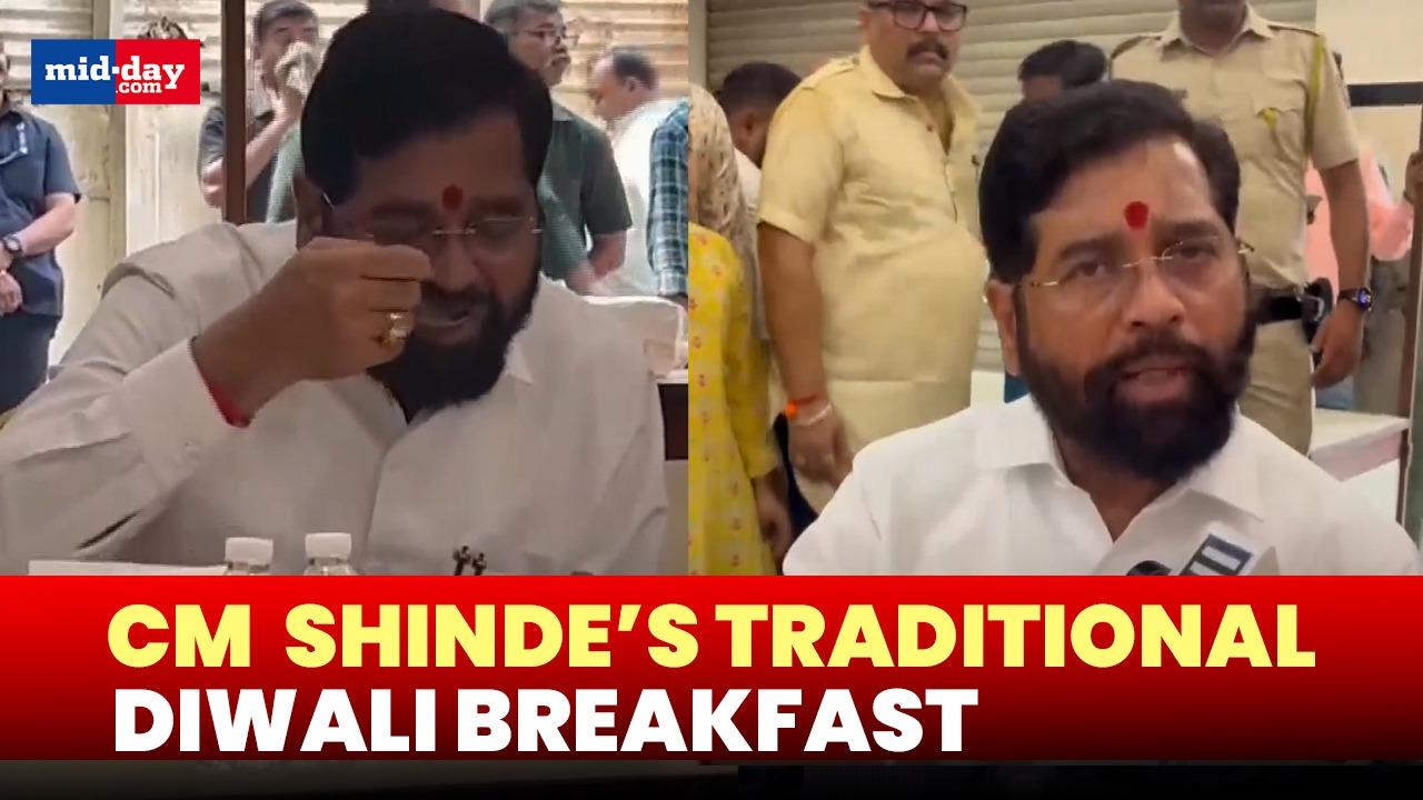 Diwali 2024: CM Eknath Shinde celebrates Diwali in traditional style