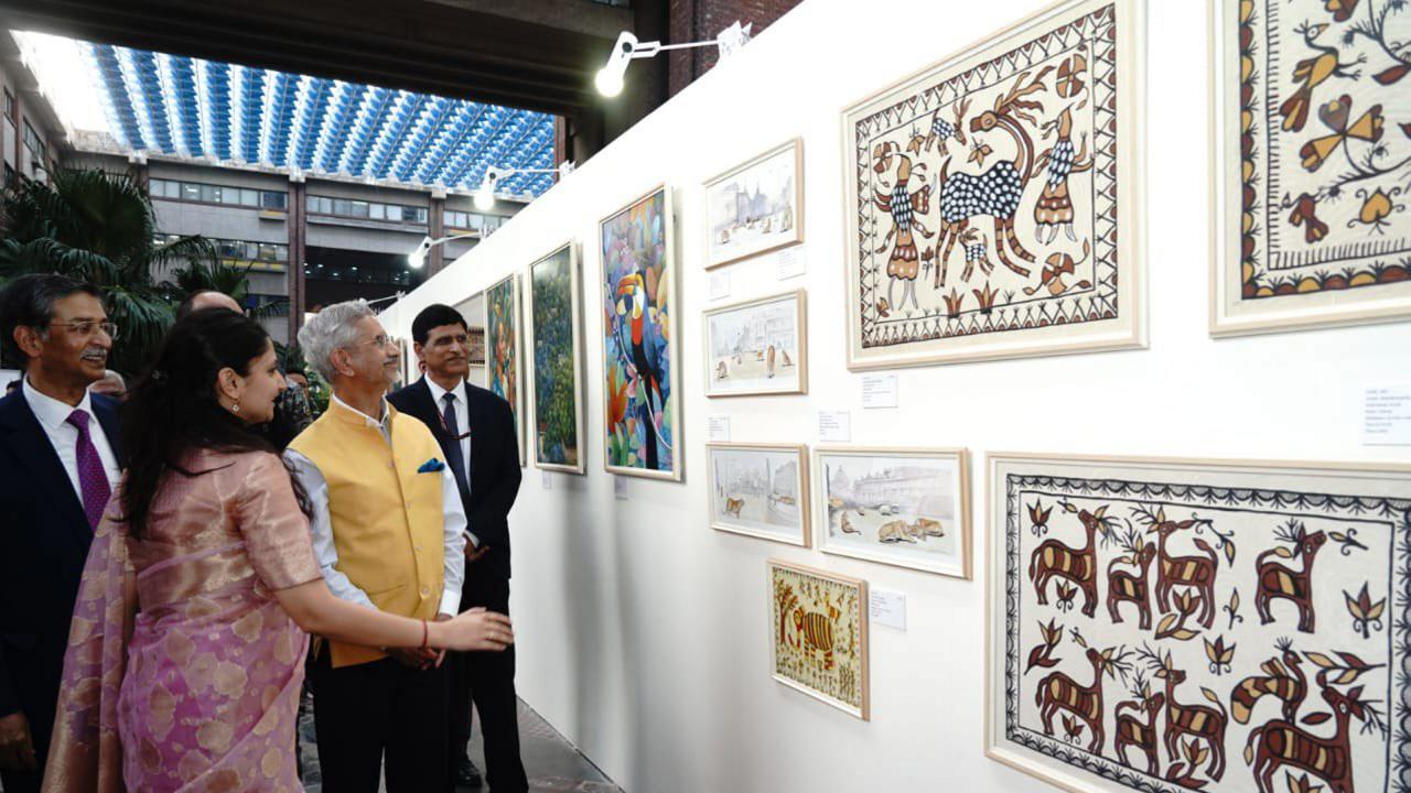 'India's development journey deeply intertwined with environmental conservation,' says EAM S Jaishankar at art exhibition in Delhi