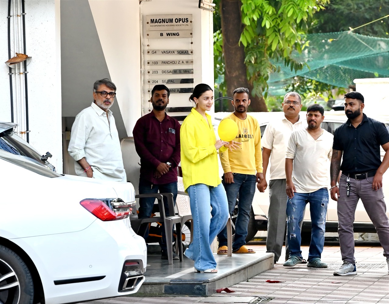 Alia Bhatt was spotted outside Sanjay Leela Bhansali's office ahead of 'Love and War'.