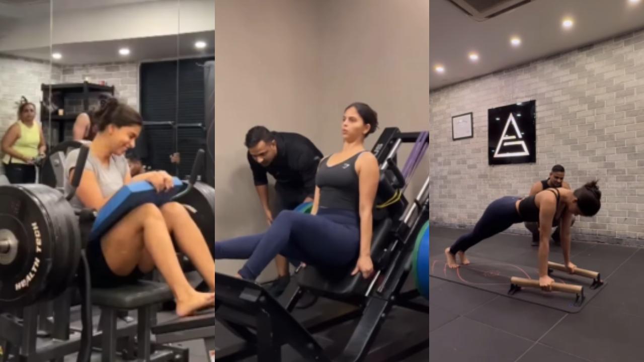 Watch: In a first, Suhana Khan gives a glimpse of her intense workout routine