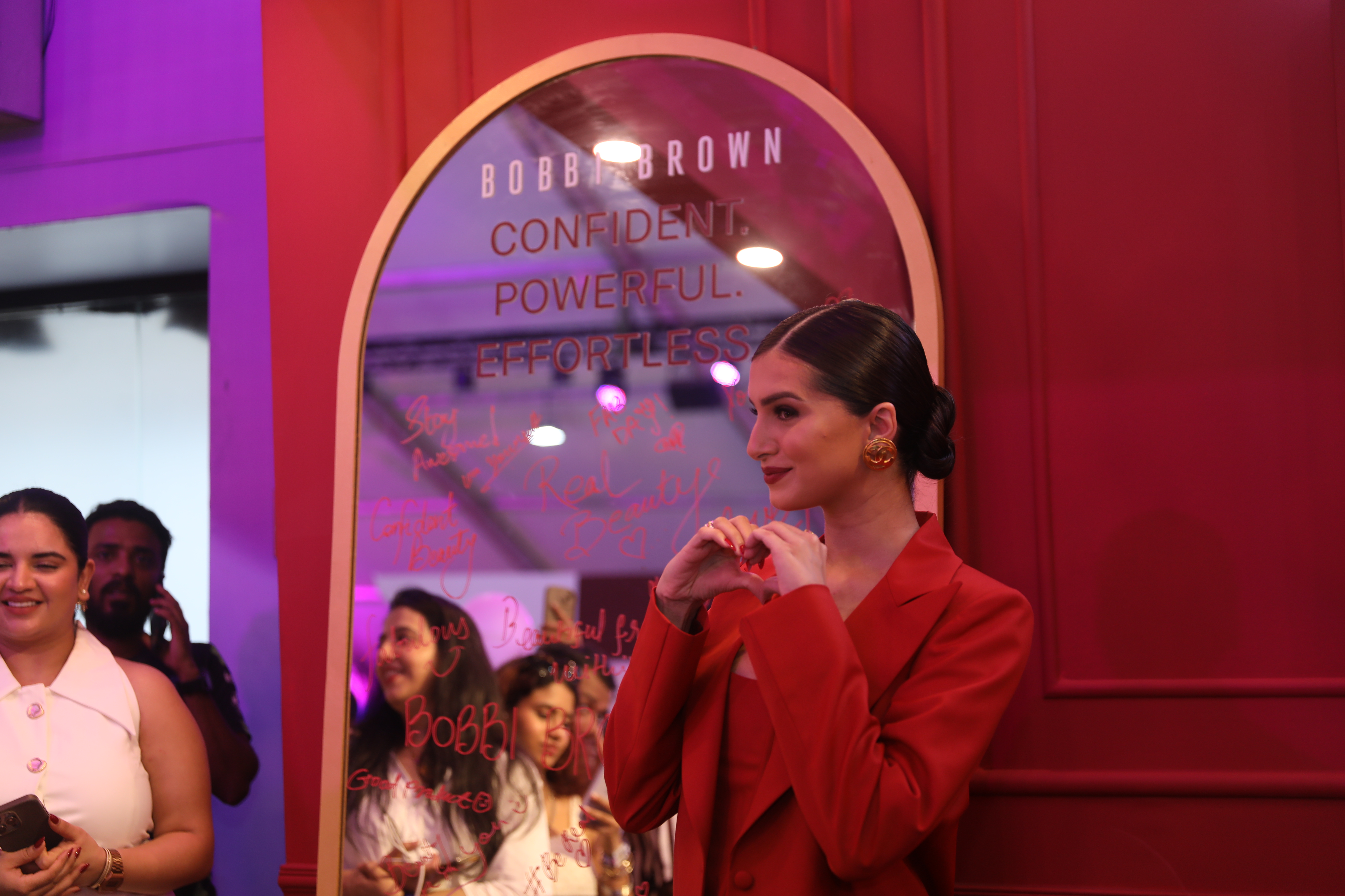 Tara Sutaria was at the Bobbi Brown booth, where she captivated onlookers as she explored the latest make-up collections. Her striking appearance infused an added touch of glamour to the vibrant event