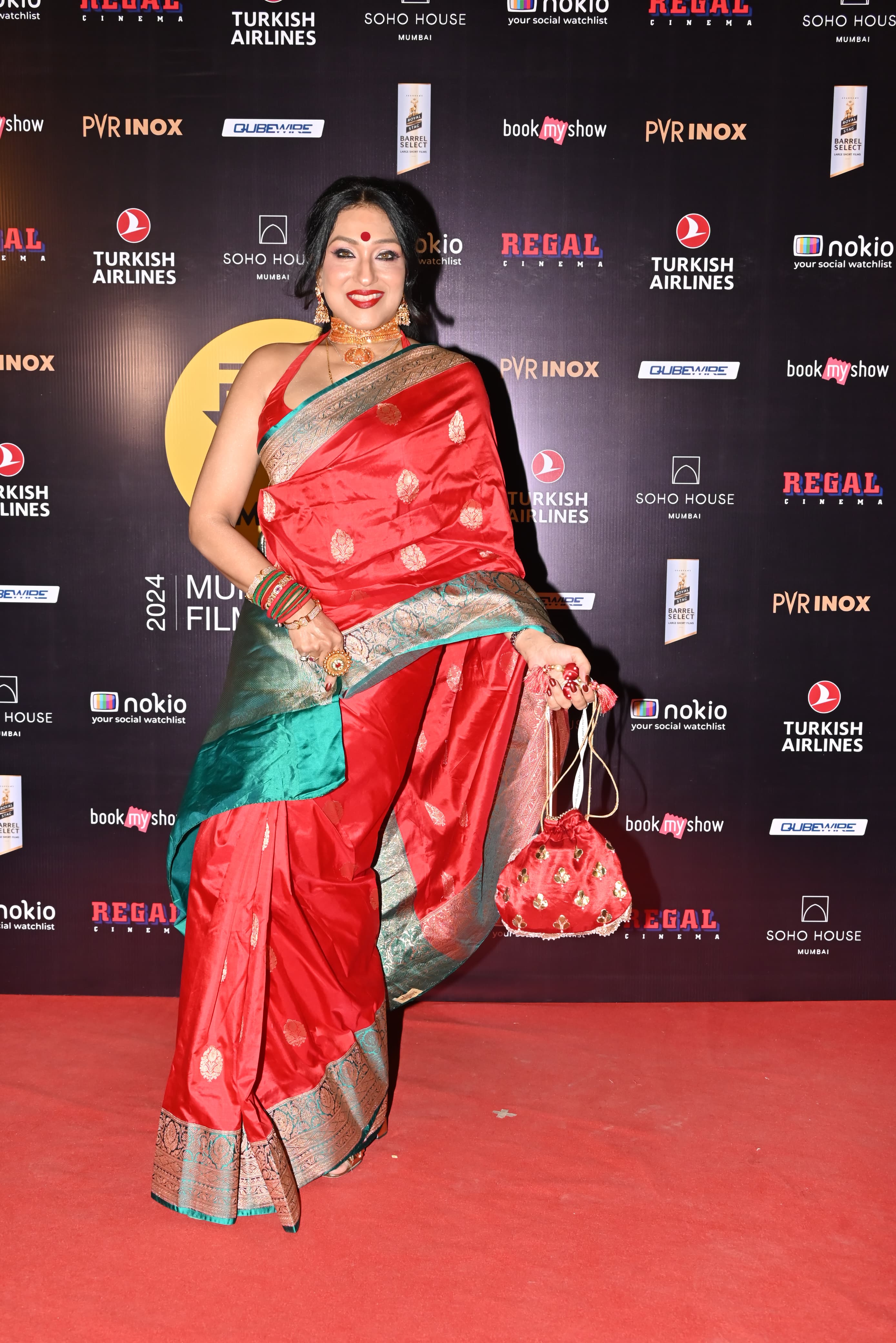 The talented Rituparna Sengupta got clicked as she attended the MAMI festival