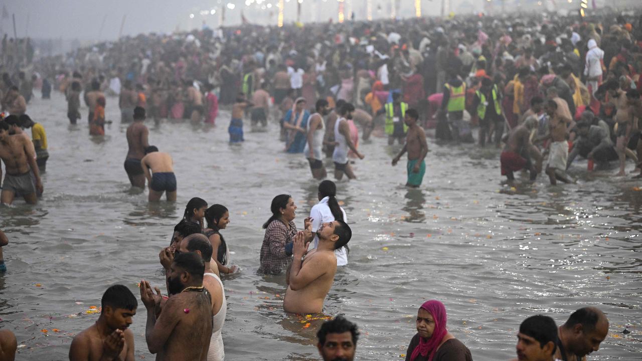 PHOTOS: As Maha Kumbh Mela begins, devotees pray, take a dip in sacred waters