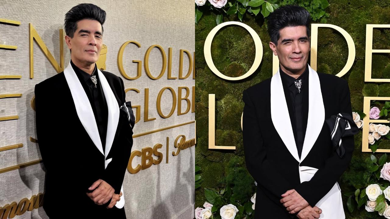 Manish Malhotra makes a fashion statement with debut look at Golden Globes